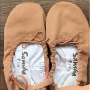 Sansha Pro split sole canvas ballet slippers